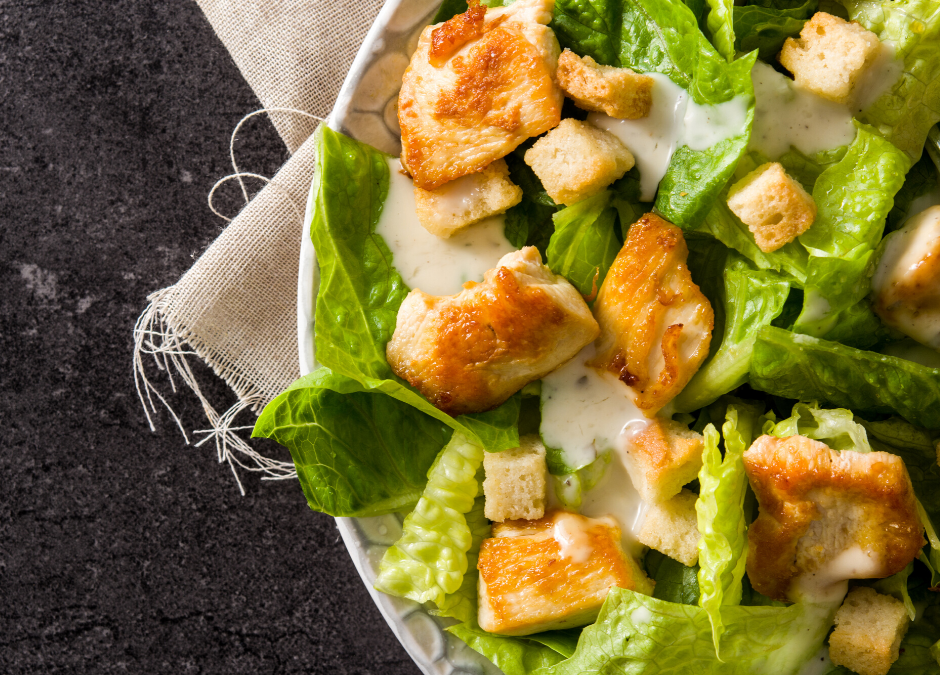 Chicken Caesar Lettuce Wraps